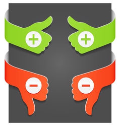 Plus and minus vector image