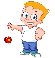 Yo yo kid vector image