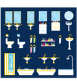 Bathroom equipment set vector image
