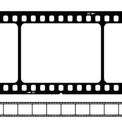 Blank 35mm film strip vector image