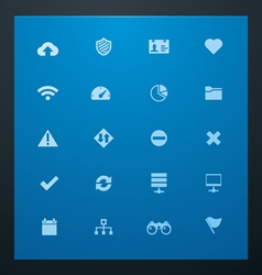 Universal glyphs 8 web icons vector image