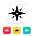Wind rose icon Navigation sign vector image