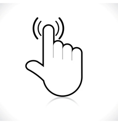 Hand icon pointer vector image