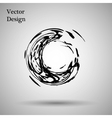 Hand drawn circle shape label logo design vector image