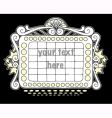 Doodle marquee black vector image