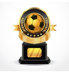 Soccer Golden Award Medals Soccer Golden Award Medals vector image