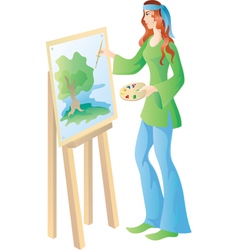 Artist vector image