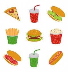 Fast food vector image