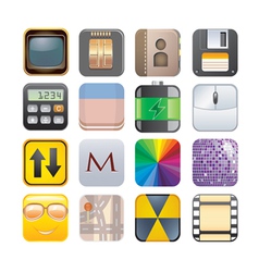 Set of apps Set of apps vector image