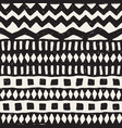 Hand drawn painted seamless pattern tribal vector image
