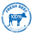 Beef stamp vector image