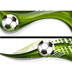 Abstract football banners vector image