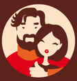 Couple in love vector image