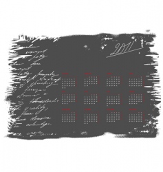 Calendar for 2011 vector image