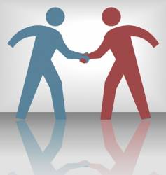 Handshake vector image