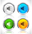 Metal web buttons vector image