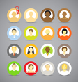 Account icons vector image