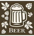 Beer design elements vector image