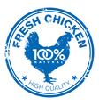 Chicken stamp vector image