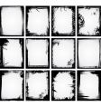 Grunge frame collection vector image
