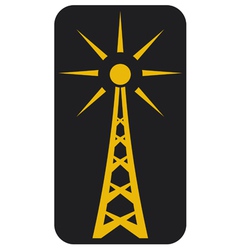 Radio antenna vector image