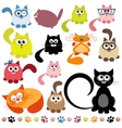 Set of cats vector image