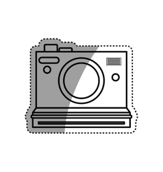 Vintage photographic camera vector image