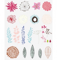 Flower set Flower set vector image