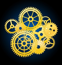 Clockwork mechanism vector image