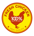 Fresh chicken label vector image