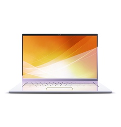 Modern laptop vector image