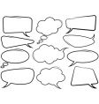 Speech bubbles vector image