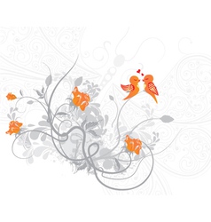 Love birds vector image