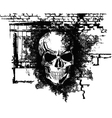 Human Halloween Skull vector image