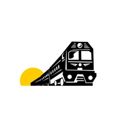Diesel Train Retro vector image