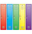 School lockers vector image