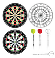 Dartboards vector image