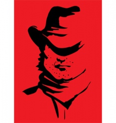 Cowboy poster vector image