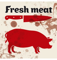 Fresh meat vector image