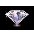 Cut diamond vector image