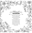 Flower frame vector image