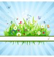 Summer meadow beautiful vector image
