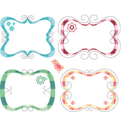 Cute frames vector image