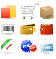 Shop set vector image
