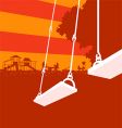 Playground sunset vector image