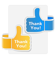 Thank you labels vector image