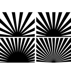 Sunrays vector image