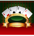 Casino background vector image