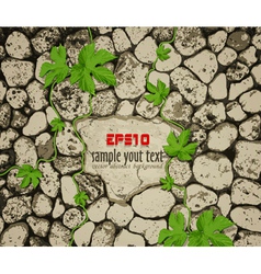 Background with stone vector image