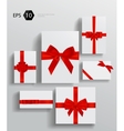 Gift wrapping collection vector image